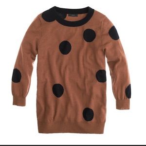 J.crew merino wool polka dot sweater